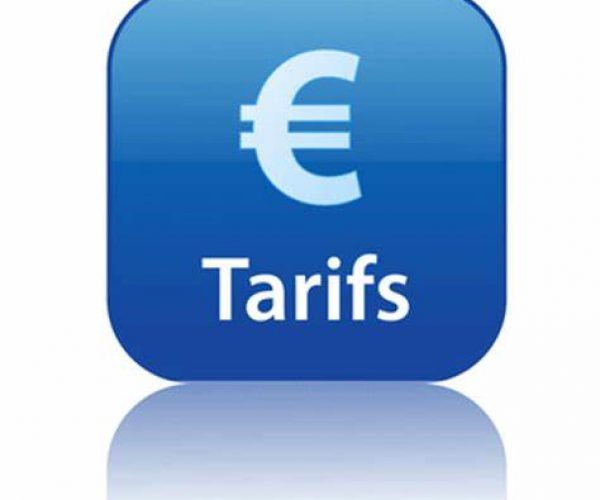 tarifs tarifs